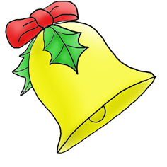 Christmas clip art bell free clipart images 