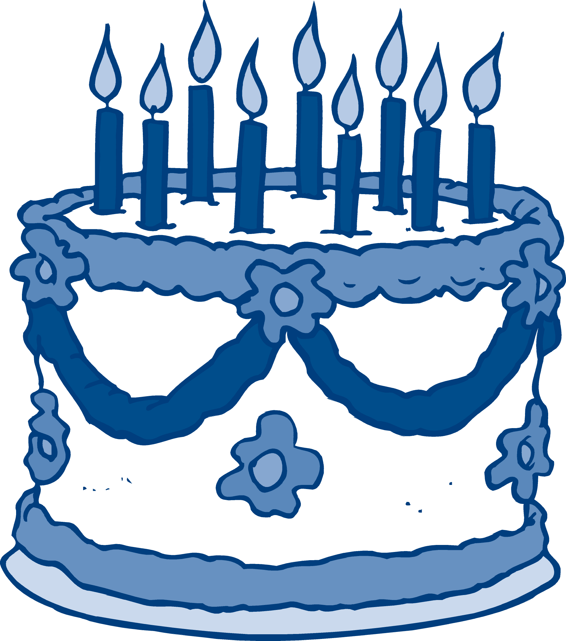 Blue Birthday Cake Clipart Clipartxtras_img