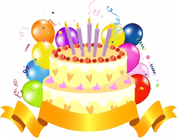 Happy Birthday Cake Clipart Free Vector Download (7,936 Free 