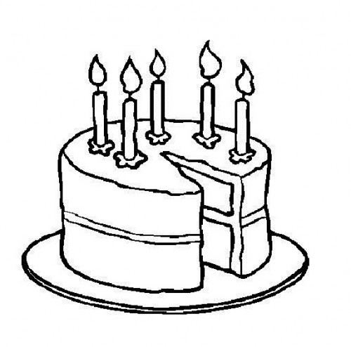 black and white cake clip art