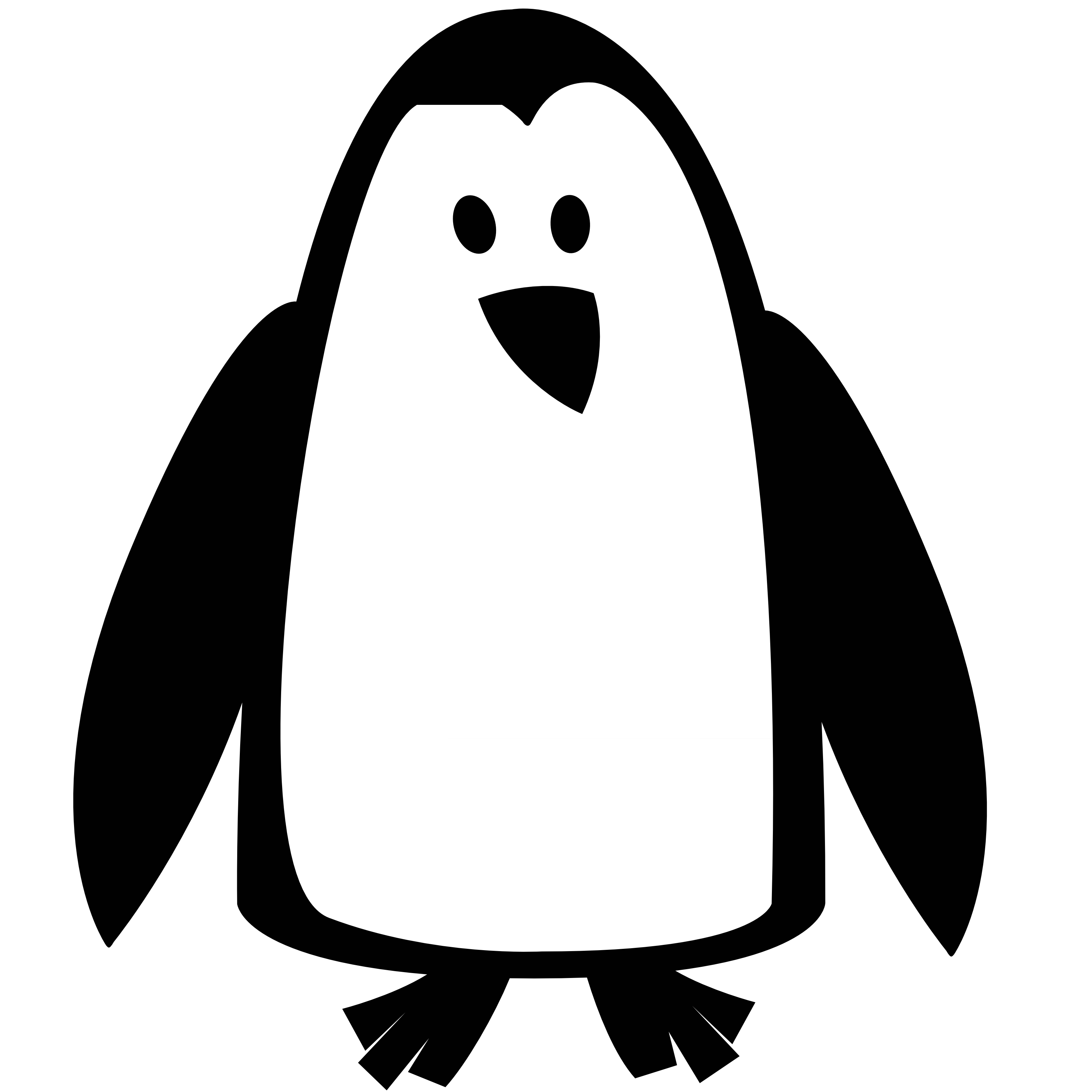 Penguins Clipart Black And White