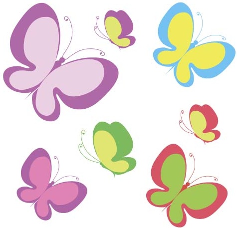 Sorts Of Butterflies Clip Art Vector Free Vector In Encapsulated 