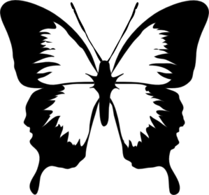 Black And White Butterfly Clip Art 