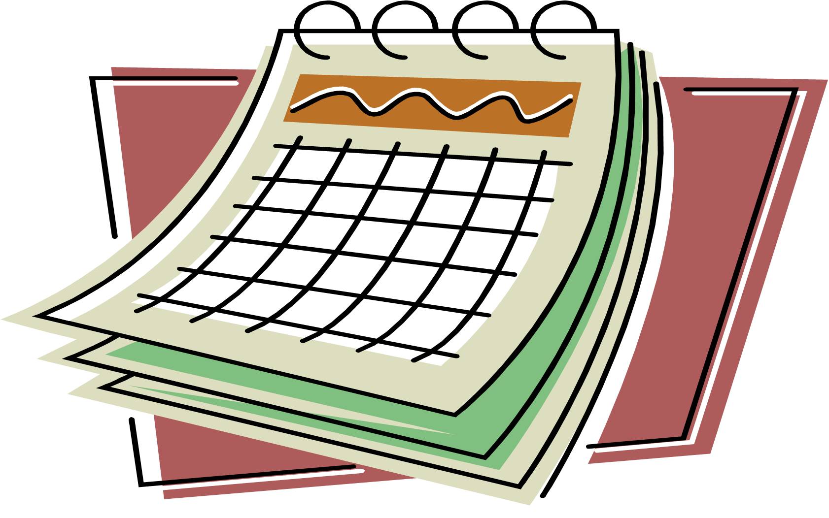 Clipart Of A Calendar - Printable Calendar 2023
