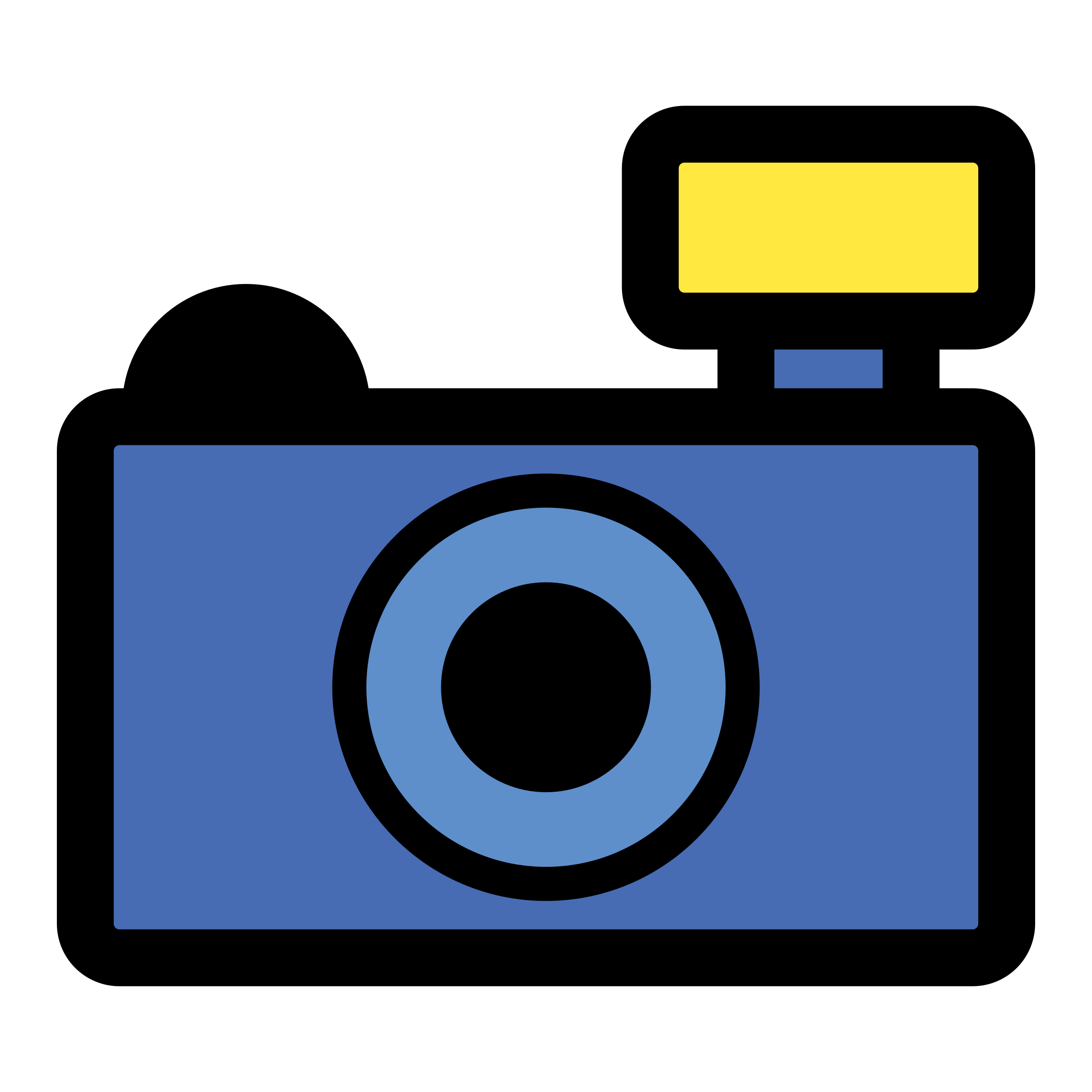 Blue Camera Clipart
