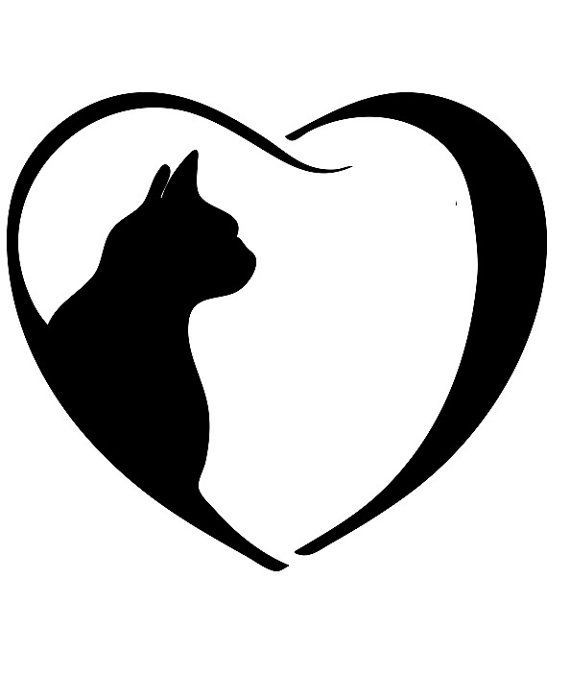 The best Cat silhouette tattoo