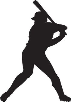 baseball player silhouette clipart - Clip Art Library