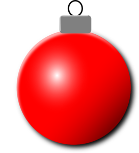 Red Christmas Ornament Clip Art 