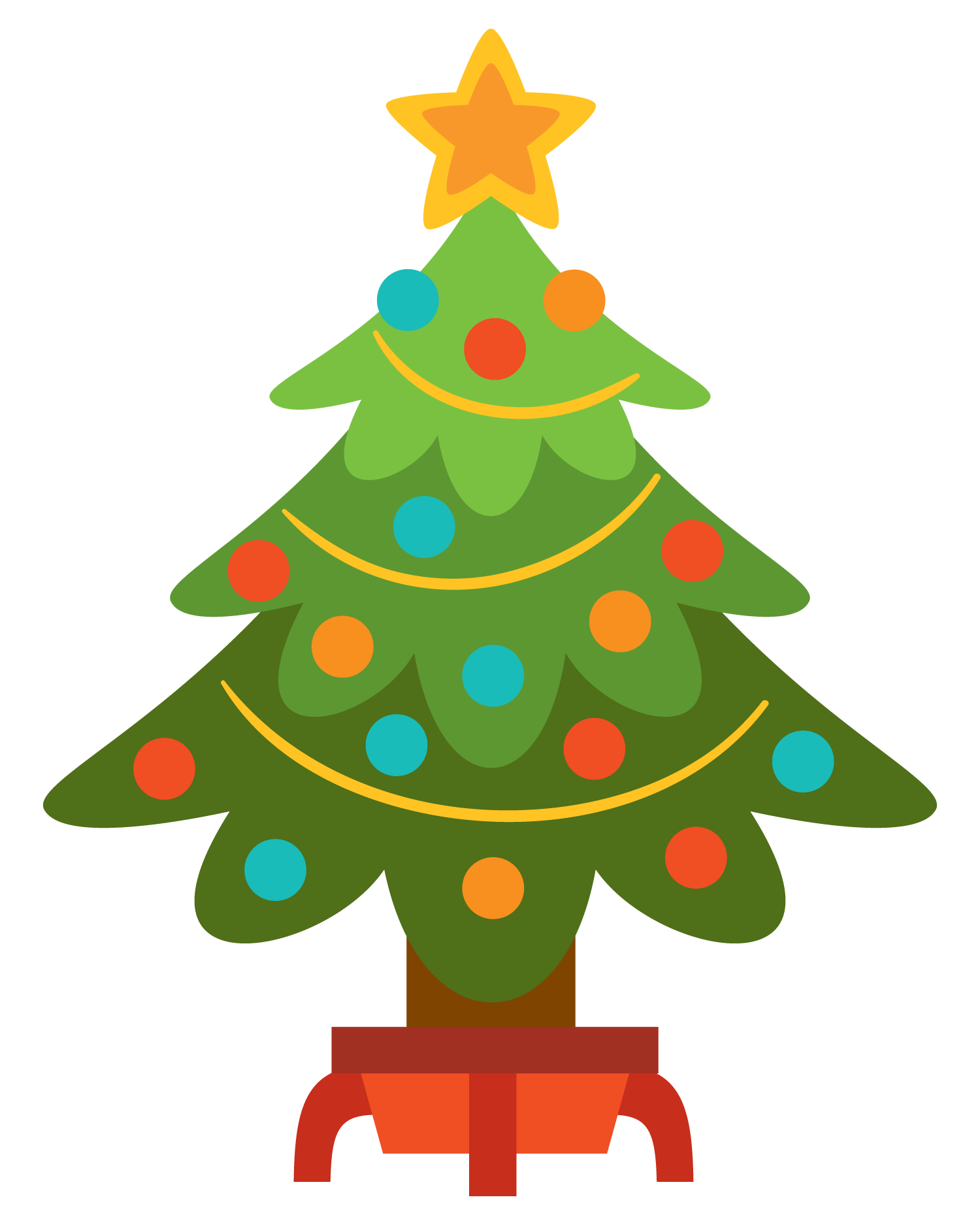 Animated christmas trees christmas tree clip art 