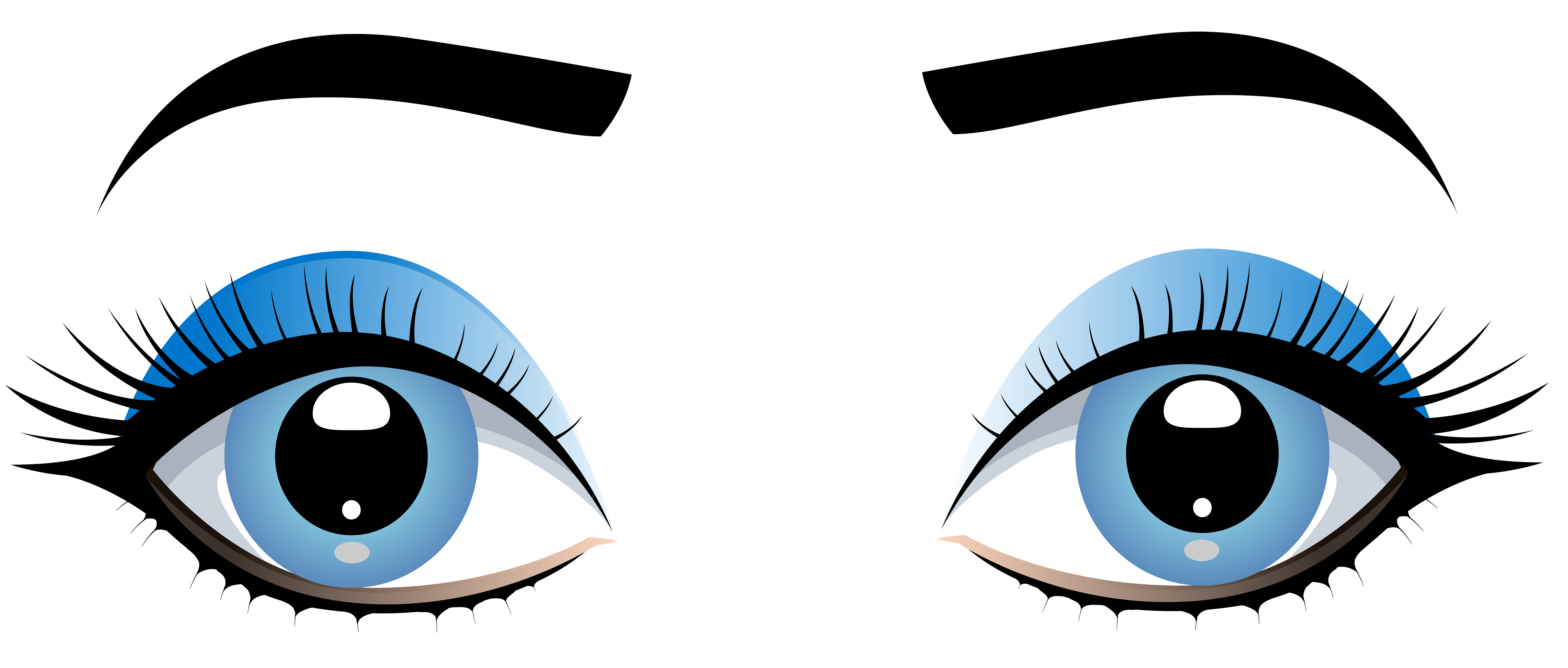 Anime Face Expressions and Eyes Clipart. Graphic by NadineStore