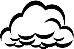 Storm Cloud Clipart Black And White 