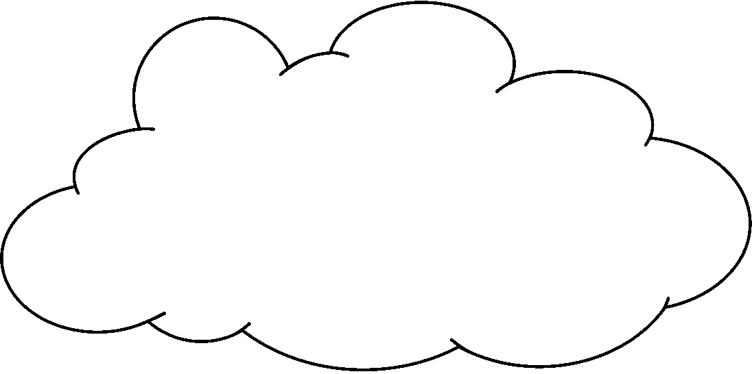 Cloud clip art black and white free clipart image Clip Art Library