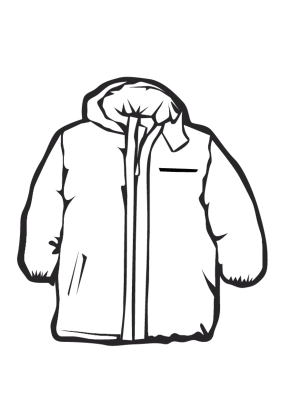 take off coat clipart coloring