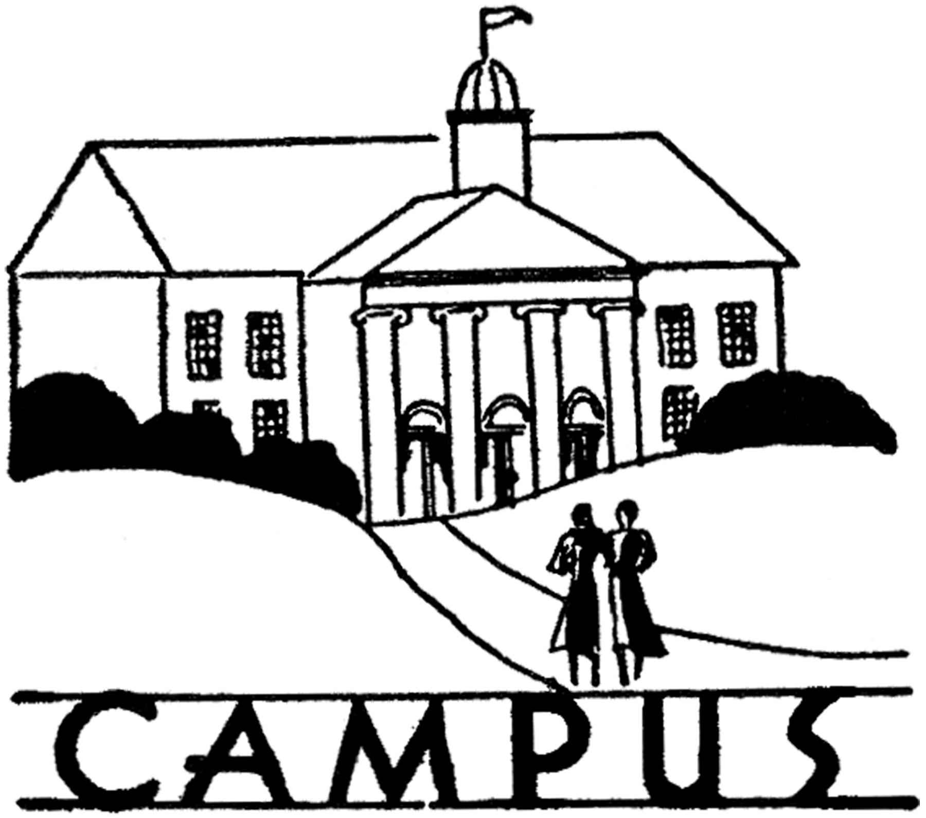 Vintage College Campus Image! The Graphics Fairy