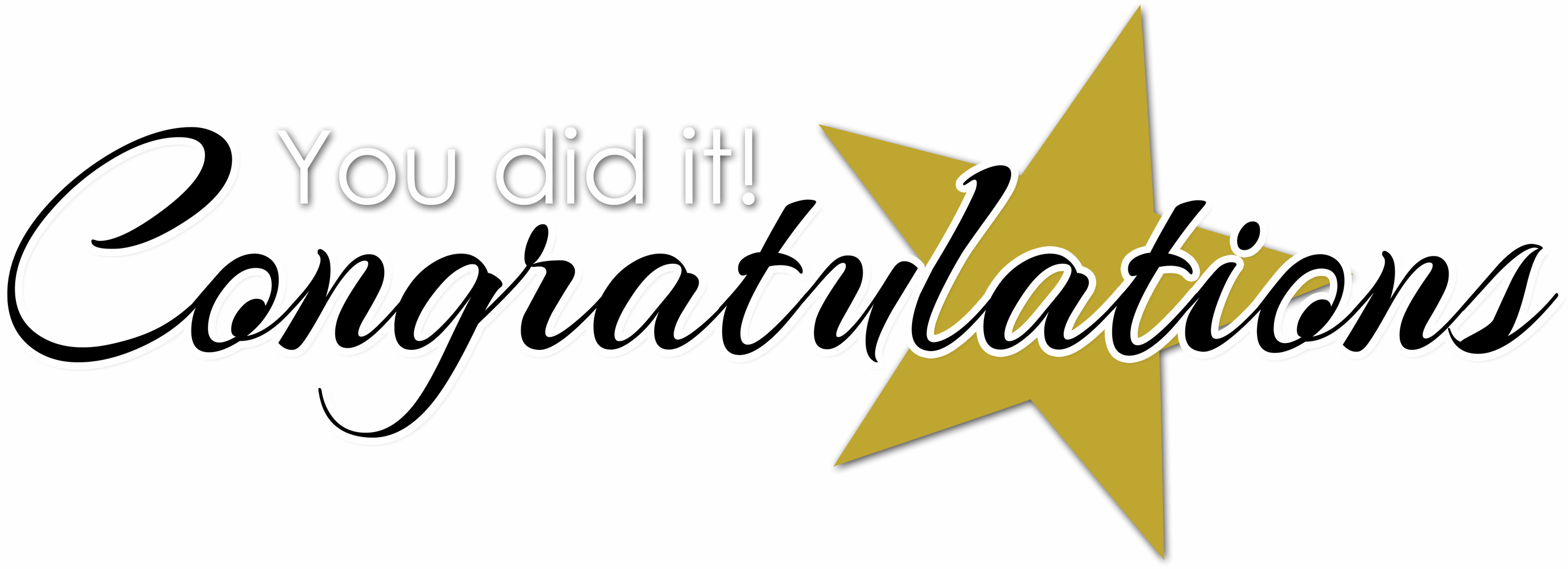 congratulations on achieving a milestone - Clip Art Library