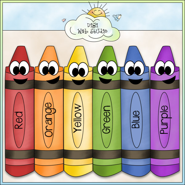 Cartoon Crayons Clip Art