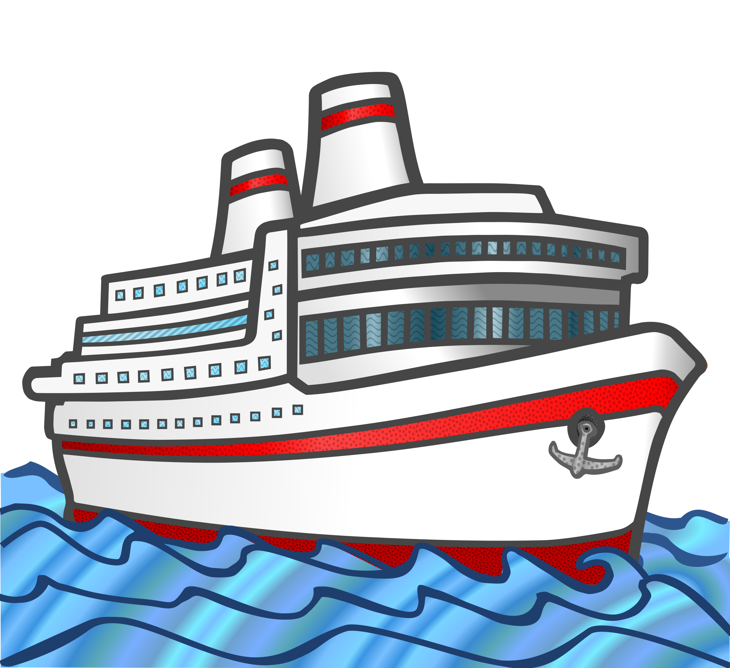 free cruiseship clipart