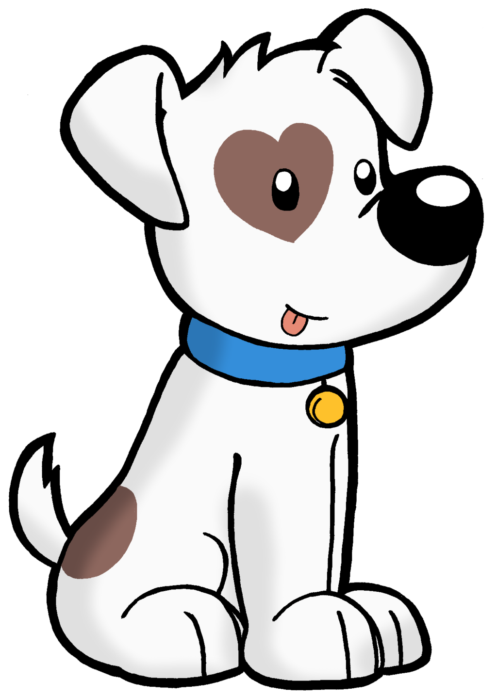 Cachorro De Dibujos Animados Blanco Estrella Wang Blanco Perros Png ...