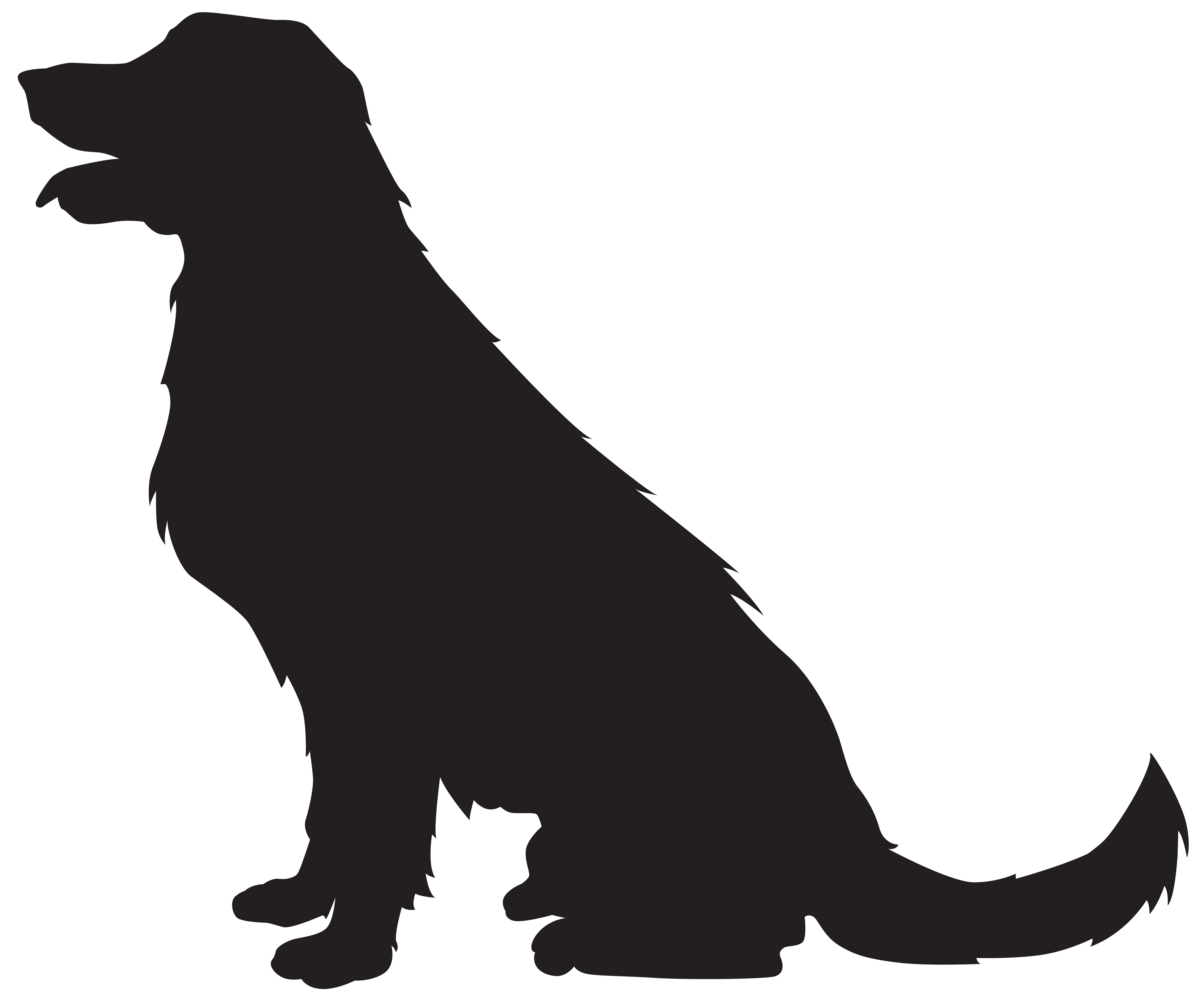 Dog Silhouette PNG 