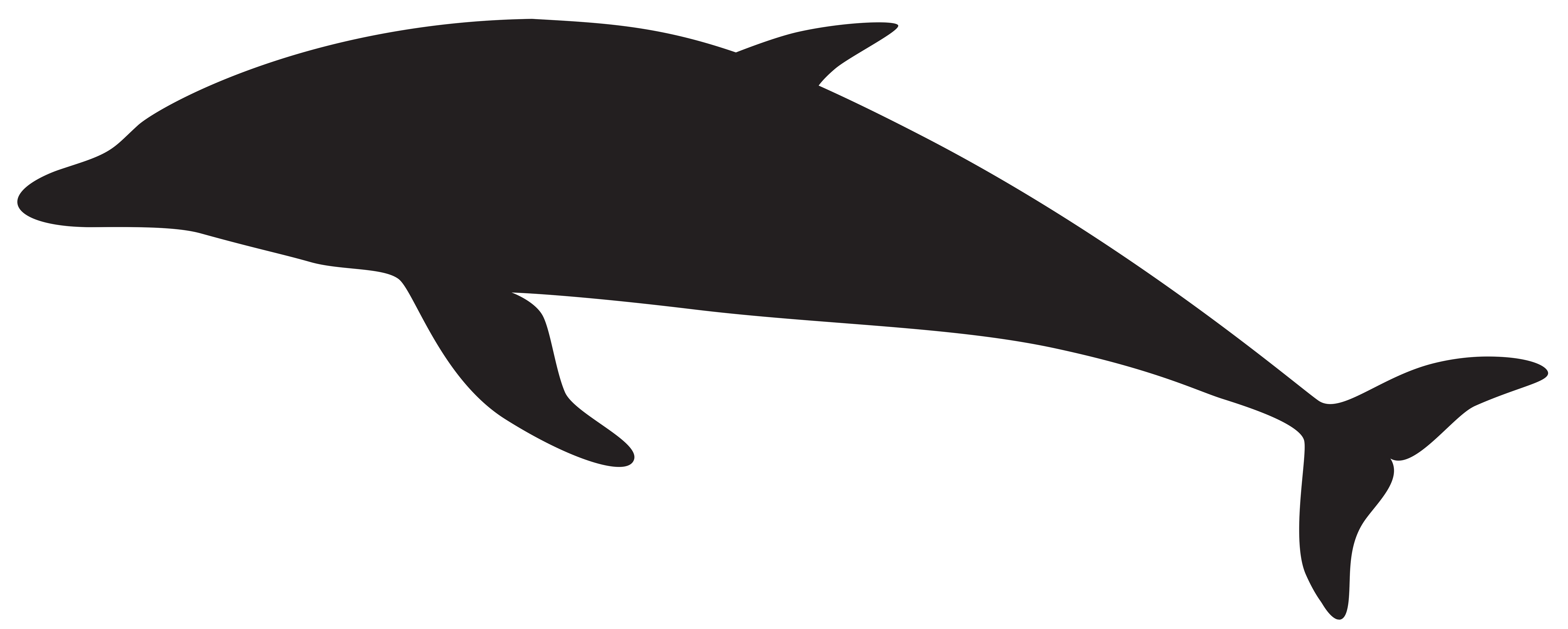 Dolphin Silhouette PNG Clip Art