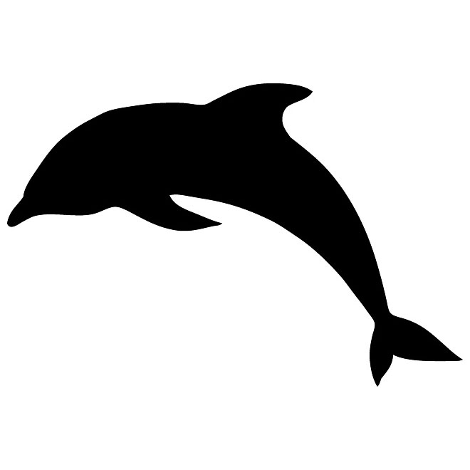 dolphin silhouette - Clip Art Library