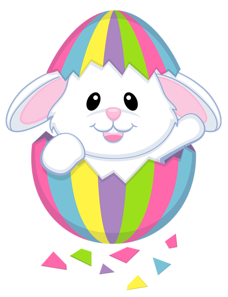 Easter Cute White Bunny Transparent PNG Clipart Imágenes Pascuas 