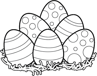 Easter Egg Clipart Black And White 