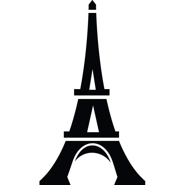 Eiffel Tower Landmark Clip Art For Custom Engraved Products