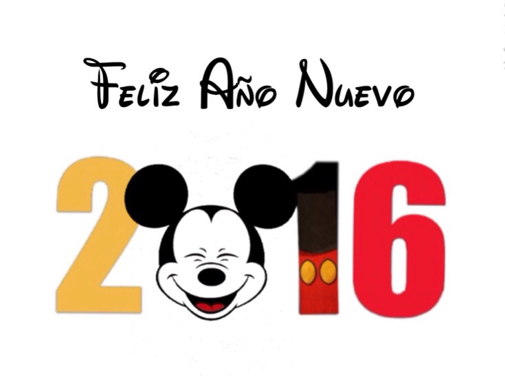 Feliz año nuevo 2016¡ Mickey Mouse navidad 