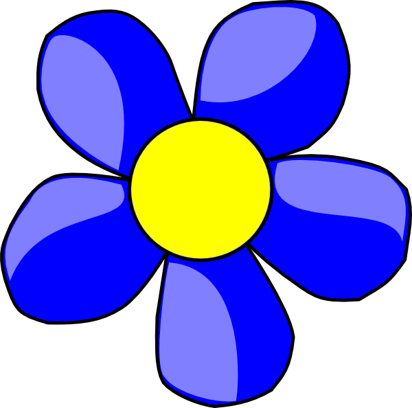 Blue Flower Clip Art 