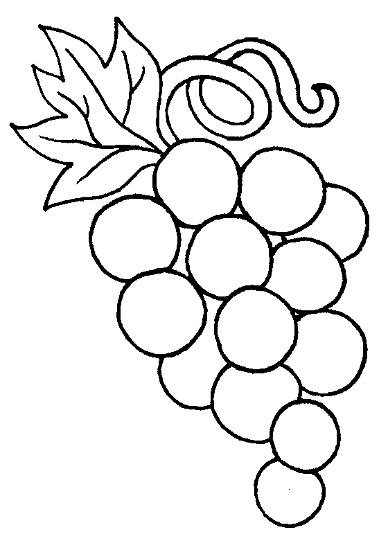 black and white grape clipart