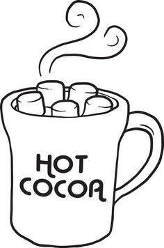 hot chocolate cup drawing - Clip Art Library