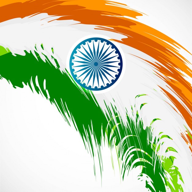Abstract Indian flag design Vector 