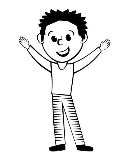 adult clip art black and white