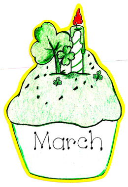 march birthday clip art