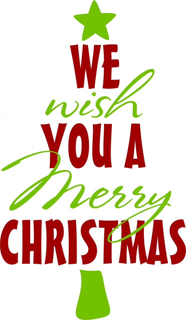 Clip Art Of We Wish You A Merry Christmas From Coloringpoint