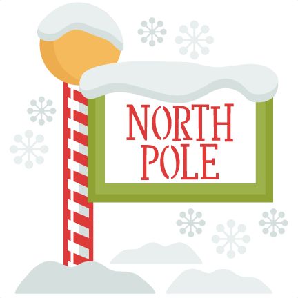 Christmas North Pole Sign SVG