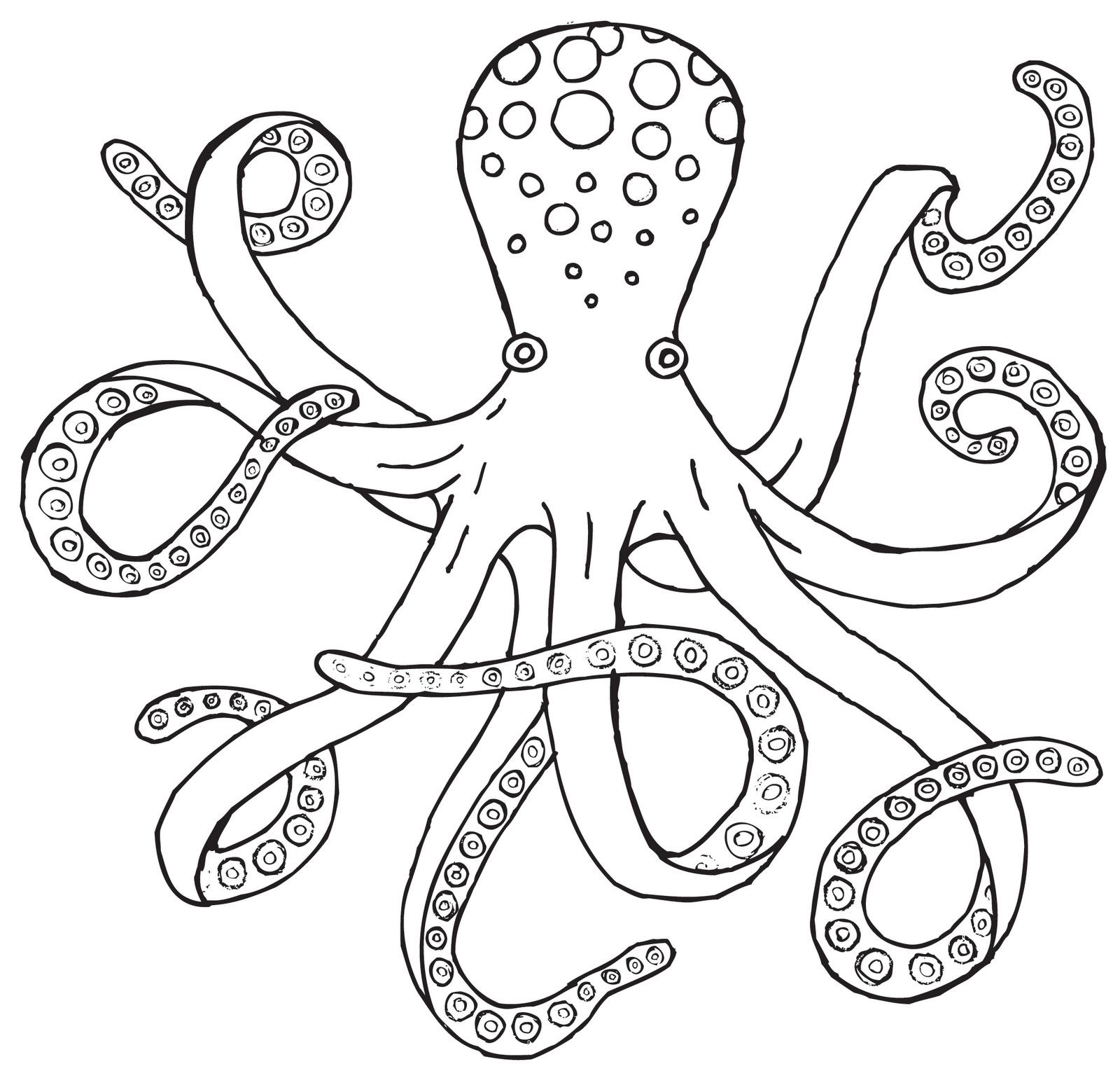Free Octopus Clipart Black And White, Download Free Octopus Clipart ...