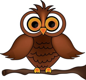Wise Old Owl Cartoon Owl On A Tree Branch Smu Free Images At 