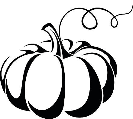 Pumpkin black and white halloween pumpkin clip art ClipartPost