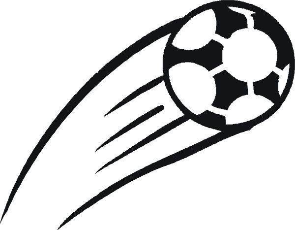 Soccer ball in motion clipar Clip Art Library