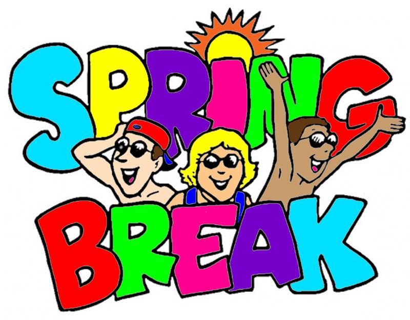 Spring Break Cartoon Clip Art Library