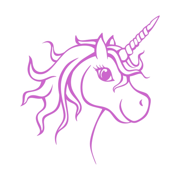 clip art face Digital PNG unicorn head winged vector Unicorn line art ...
